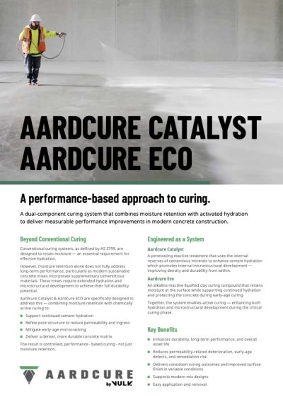 Aardcure Catalyst and Aardcure ECO product flyer